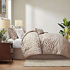 Alternate image 2 for Madison Park&reg; Carina 7-Piece Jacquard Queen Comforter Set in Taupe