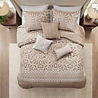 Alternate image 3 for Madison Park&reg; Carina 7-Piece Jacquard Queen Comforter Set in Taupe