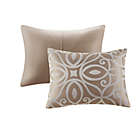 Alternate image 4 for Madison Park&reg; Carina 7-Piece Jacquard Queen Comforter Set in Taupe