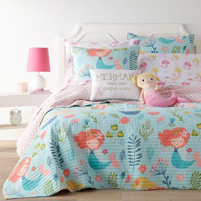 Levtex Home Andrina Quilt Set In Aqua, Mermaid Bed Frame Twin