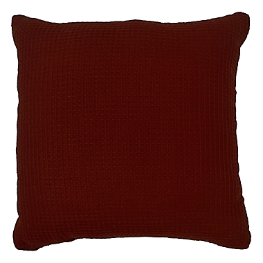 Studio 3B&trade; Waffle Square Outdoor Throw Pillow in Burnt Henna. View a larger version of this product image.