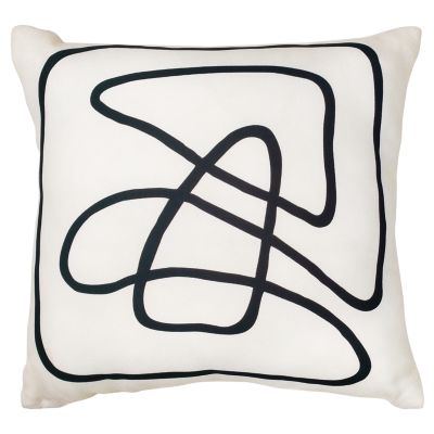 Studio 3B&trade; Abstract Square Outdoor Throw Pillow in Coconut Milk