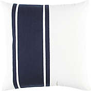 Studio 3B&trade; Crewel Decorative Stripe Square Throw Pillow in Blue/Coconut Milk