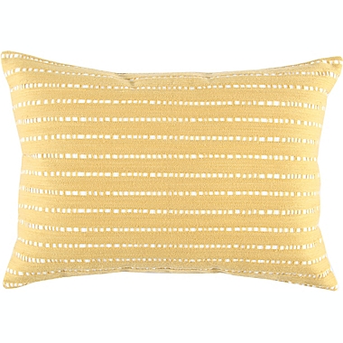 Studio 3B&trade; Dotted Stripe Oblong Throw Pillow in Yellow. View a larger version of this product image.