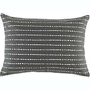 Studio 3B&trade; Dotted Stripe Oblong Throw Pillow in Grey