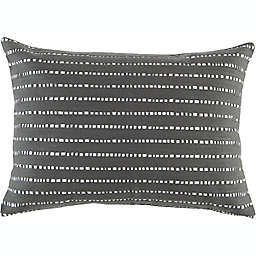 Studio 3B™ Dotted Stripe Oblong Throw Pillow in Grey
