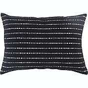 Studio 3B&trade; Dotted Stripe Oblong Throw Pillow in Jet Set Black