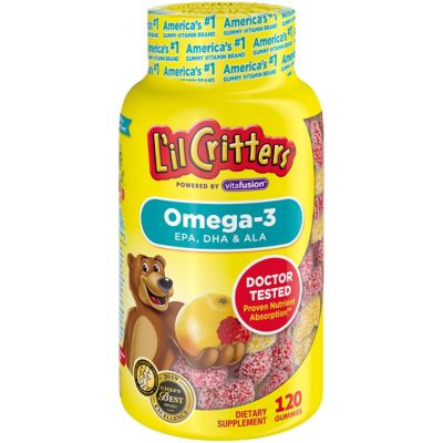 L&#39;il Critters&reg; 120-Count Omega-3 DHA Gummy Fish