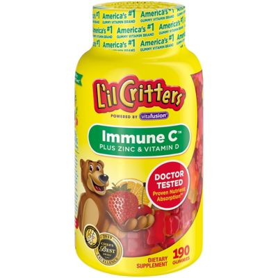 L&#39;il Critters 190-Count Immune C&trade; Plus Zinc & Echinacea Gummies