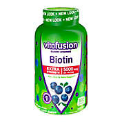 Vitafusion&trade; 100-Count Extra Strength Biotin 5000 mcg. Gummies in Natural Blueberry