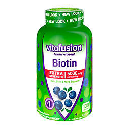 Vitafusion™ 100-Count Extra Strength Biotin 5000 mcg. Gummies in Natural Blueberry