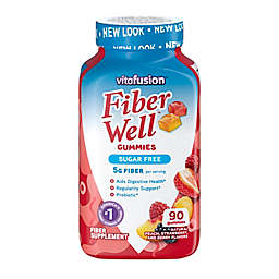 Vitafusion Fiber Well 90-Count Fiber Gummies in Peach, Strawberry & Blackberry Flavors