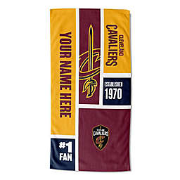 NBA Cleveland Cavaliers Personalized Colorblock Beach Towel