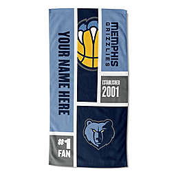 NBA Memphis Grizzlies Personalized Colorblock Beach Towel