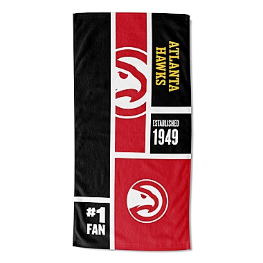 NBA Atlanta Hawks Personalized Colorblock Beach Towel. View a larger version of this product image.