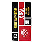 Alternate image 0 for NBA Atlanta Hawks Personalized Colorblock Beach Towel