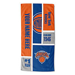 NBA New York Knicks Personalized Colorblock Beach Towel
