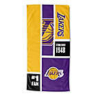 Alternate image 1 for NBA Los Angeles Lakers Personalized Colorblock Beach Towel