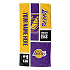 Alternate image 0 for NBA Los Angeles Lakers Personalized Colorblock Beach Towel