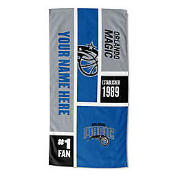 NBA Orlando Magic Personalized Colorblock Beach Towel