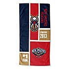 Alternate image 1 for NBA New Orleans Pelicans Personalized Colorblock Beach Towel