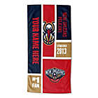 Alternate image 0 for NBA New Orleans Pelicans Personalized Colorblock Beach Towel