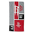 Alternate image 1 for NBA Houston Rockets Personalized Colorblock Beach Towel