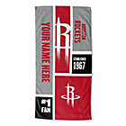 Alternate image 0 for NBA Houston Rockets Personalized Colorblock Beach Towel