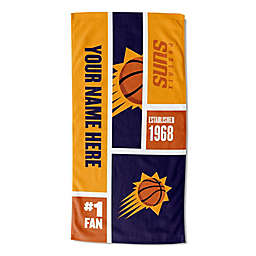 NBA Phoenix Suns Personalized Colorblock Beach Towel