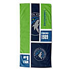 Alternate image 1 for NBA Minnesota Timberwolves Personalized Colorblock Beach Towel