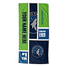 Alternate image 0 for NBA Minnesota Timberwolves Personalized Colorblock Beach Towel