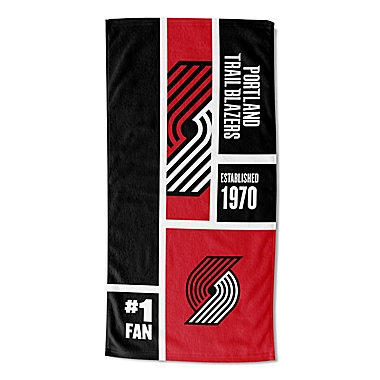 NBA Portland Trail Blazers Personalized Colorblock Beach Towel. View a larger version of this product image.