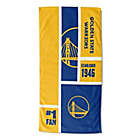 Alternate image 1 for NBA Golden State Warriors Personalized Colorblock Beach Towel