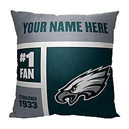 NFL Philadelphia Eagles Colorblock Personalized Square Throw Pillow