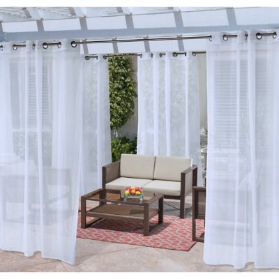 No Se&#39;em Grommet Indoor/Outdoor Window Curtain Panel (Single)