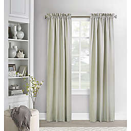 Commonwealth Home Fashions Ticking Stripe 45-Inch Curtain Panels in Sage (Set of 2)