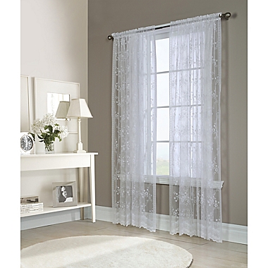 Mona Lisa Sheer Window Curtain Panel (Single). View a larger version of this product image.
