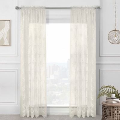72 In Lace Curtains Bed Bath Beyond, Lace Curtains 46 Inches Long
