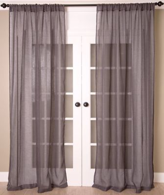 Aura Solid Sheer Window Curtain Panel (Single)