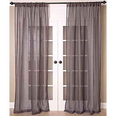Aura Solid Sheer Window Curtain Panel (Single). View a larger version of this product image.