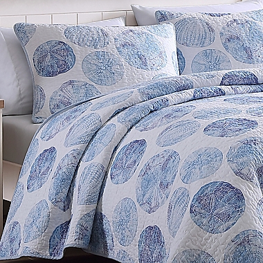 Tommy Bahama&reg; Ocean Isle Twin Quilt Set in Indigo. View a larger version of this product image.
