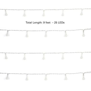 Simply Essential&trade; 9-Foot LED Globe String Lights. View a larger version of this product image.