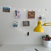 Simply Essential&trade; 9-Foot String Lights with Mini Clips