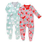 Alternate image 0 for The Honest Company&reg; Size 3-6M 2-Pack Hot Cocoa Organic Cotton Multicolor Sleep &amp; Plays