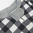 Alternate image 1 for Honest&reg; Size 3-6M 2-Pack Painted Buffalo Check Organic Cotton Footed Pajamas in Black