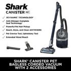 Alternate image 1 for Shark&reg; CZ351 Canister Pet Bagless Corded Vacuum in Navy/Silver