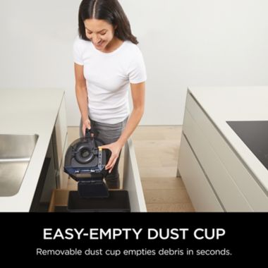 Shark&reg; CZ351 Canister Pet Bagless Corded Vacuum in Navy/Silver. View a larger version of this product image.