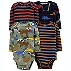 Alternate image 0 for carter&#39;s&reg; Newborn 4-Pack Long Sleeve Original Bodysuits in Navy