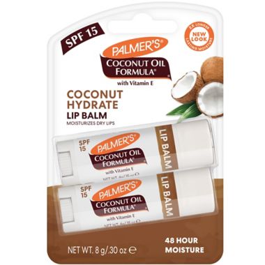 Palmer's&reg; 2-Pack Coconut Oil Formula&trade; Coconut Oil SPF 15 Lip Balm. View a larger version of this product image.