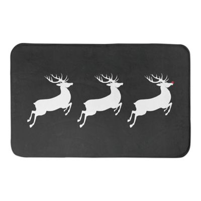 reindeer bathroom rug